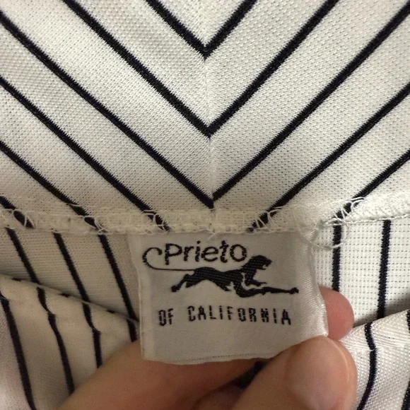 VINTAGE John Lennon “Prieto of Calif” Brand Men’s Snap-Front Baseball Jersey. - Picture 4 of 6